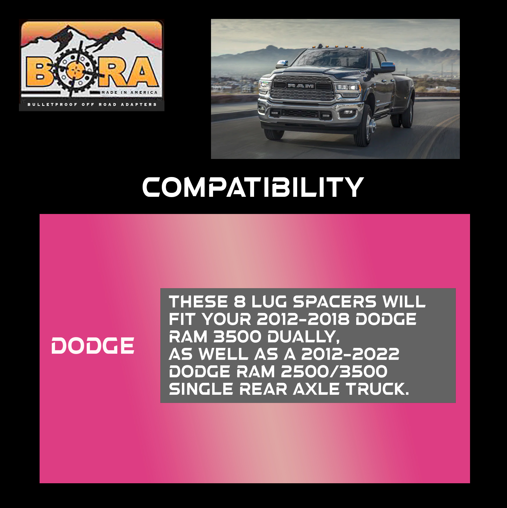 dodge ram dually spacers